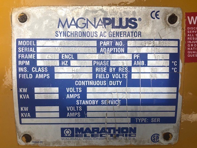 Used CATERPILLAR G3306TA Gas Generator