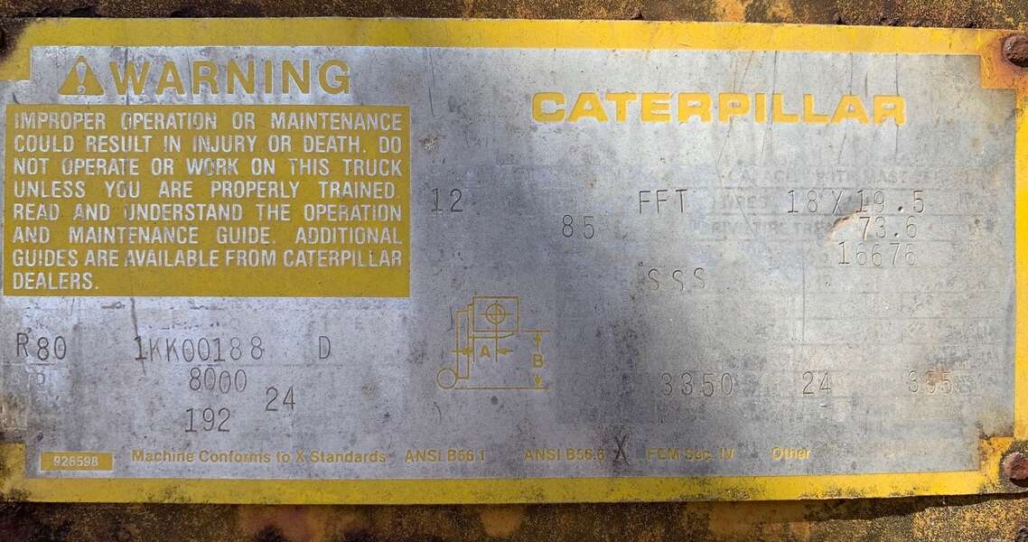 Used Caterpillar R80 Forklift 