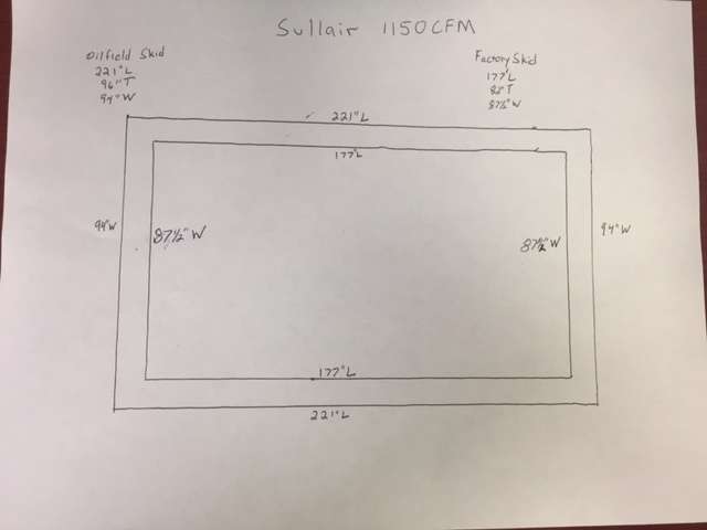  SULLAIR 1150XHA Diesel Air Compressor