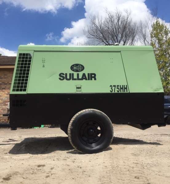 Used Sullair 375HH Diesel Air Compressor 375 200811250031