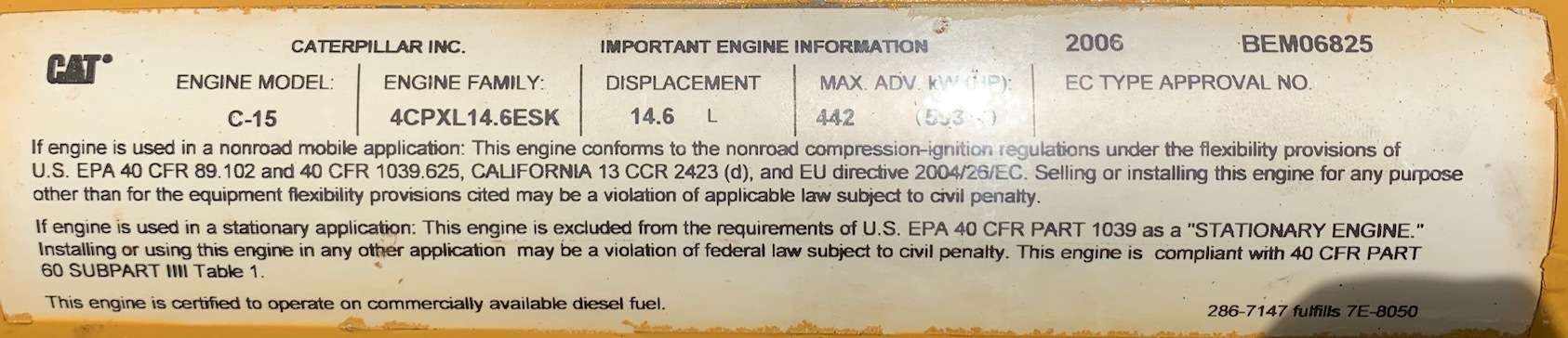 Used Sullair 1150XHA Diesel Air Compressor