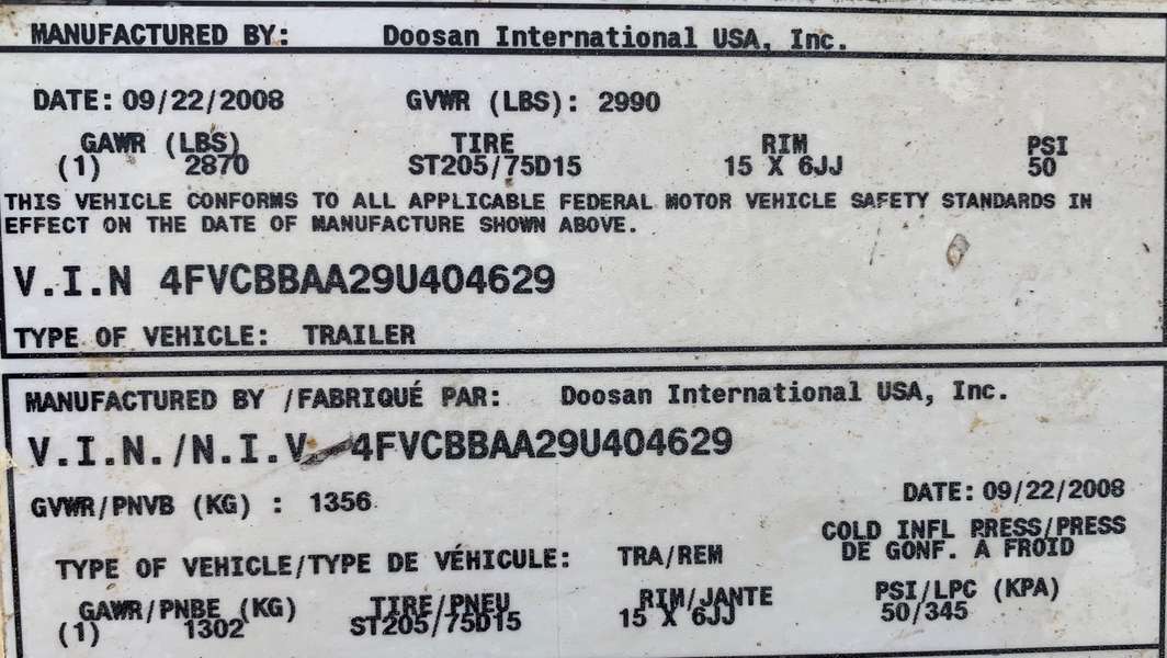 Used Doosan XP185WJD Diesel Air Compressor