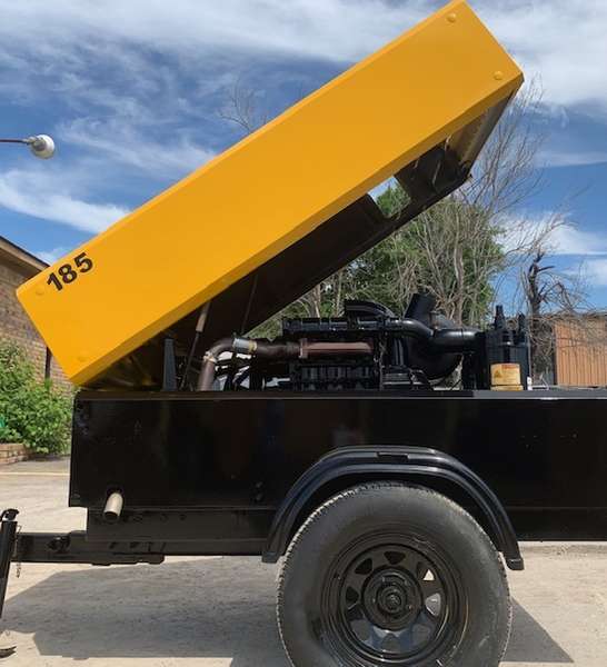 Used Atlas Copco 185cfm Diesel Air Compressor