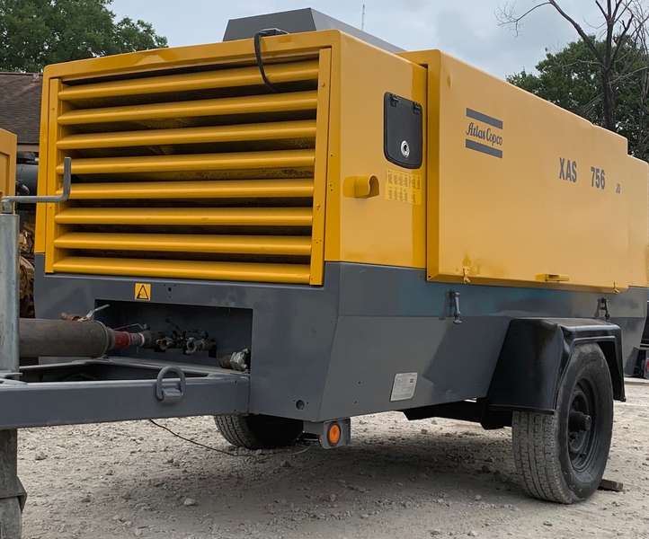 Used Atlas Copco XAS756 Diesel Air Compressor