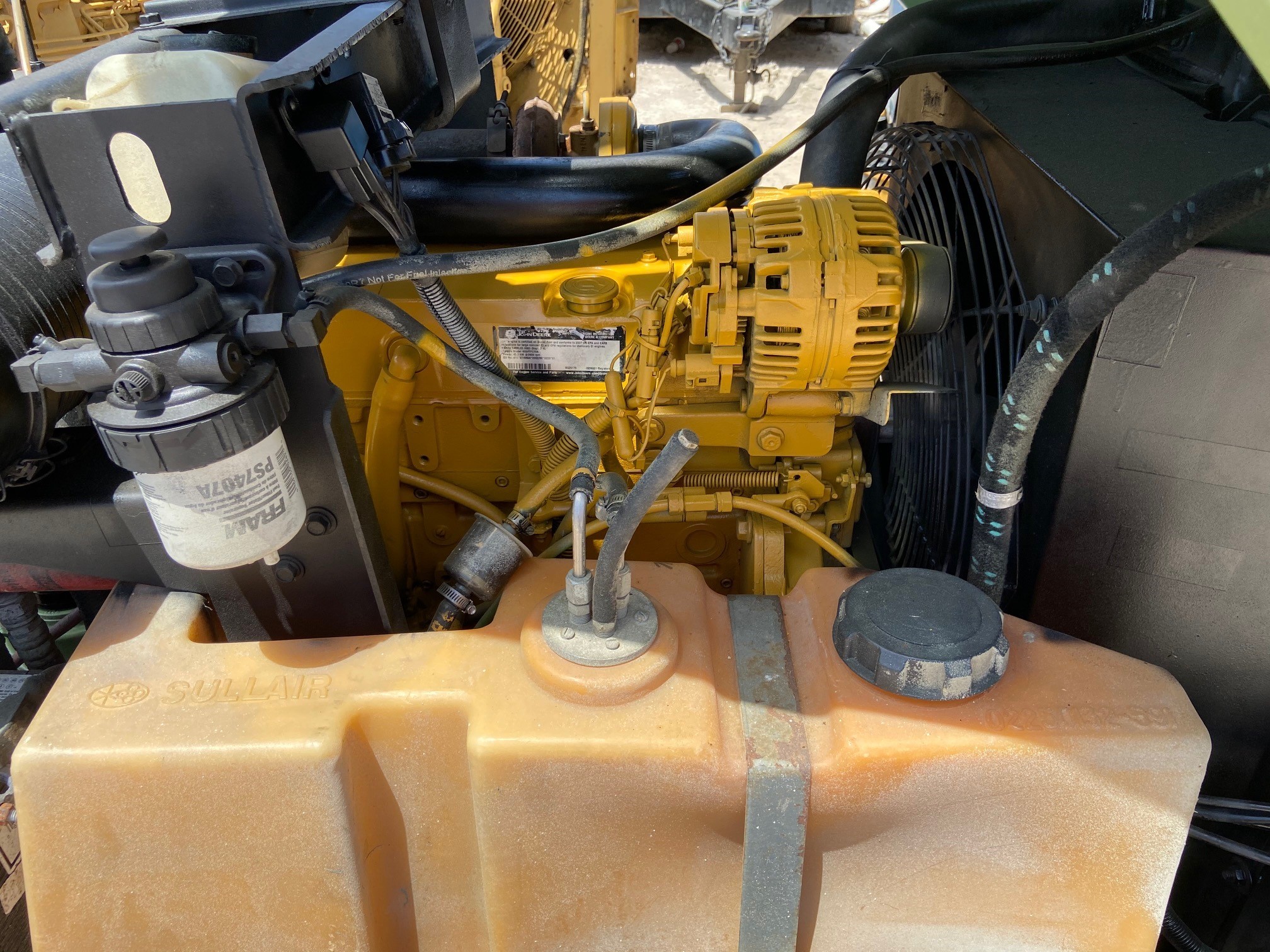 Used Sullair 185 JD Diesel Air Compressor 185 200702230056