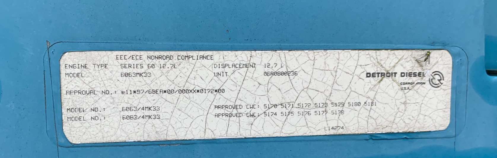 Used Sullair 900/350 Diesel Air Compressor