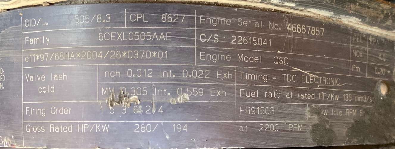 Used Ingersoll Rand XP825WCU Diesel Air Compressor