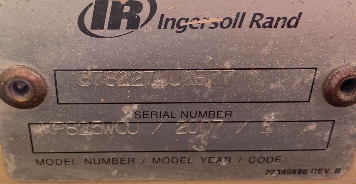 Used Ingersoll Rand XP825WCU Diesel Air Compressor