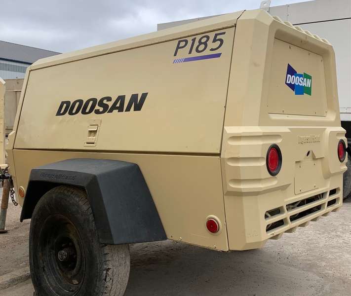 Used Doosan P185WJD-T4I Diesel Air Compressor