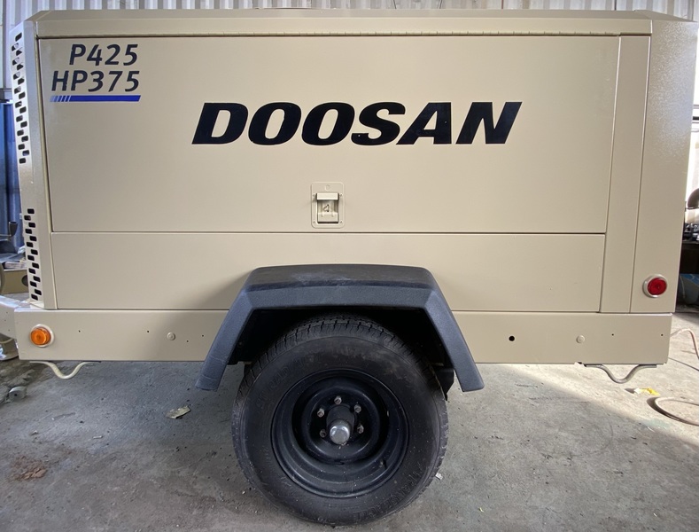 Used Doosan P425/HP375 Diesel Air Compressor