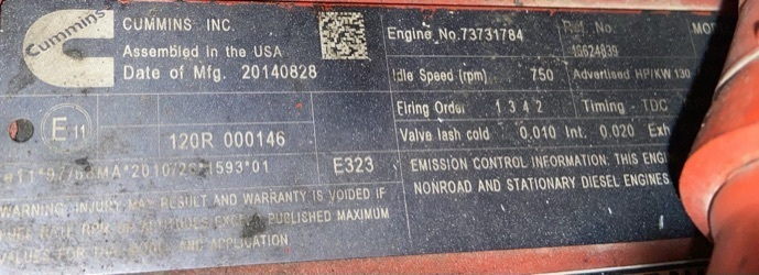 Used Doosan P425/HP375 Diesel Air Compressor