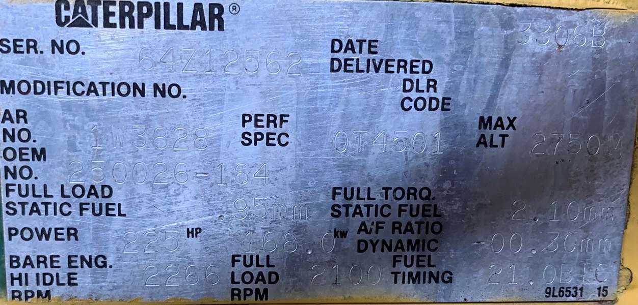 Used Sullair 750DTQ-CAT Diesel Air Compressor