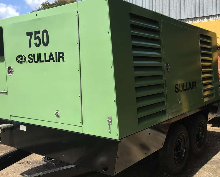 Used Sullair 750DTQ-CAT Diesel Air Compressor