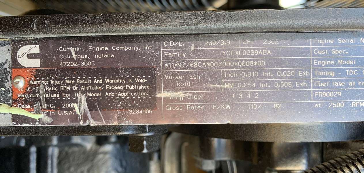 Used Ingersoll Rand P375WCU Diesel Air Compressor