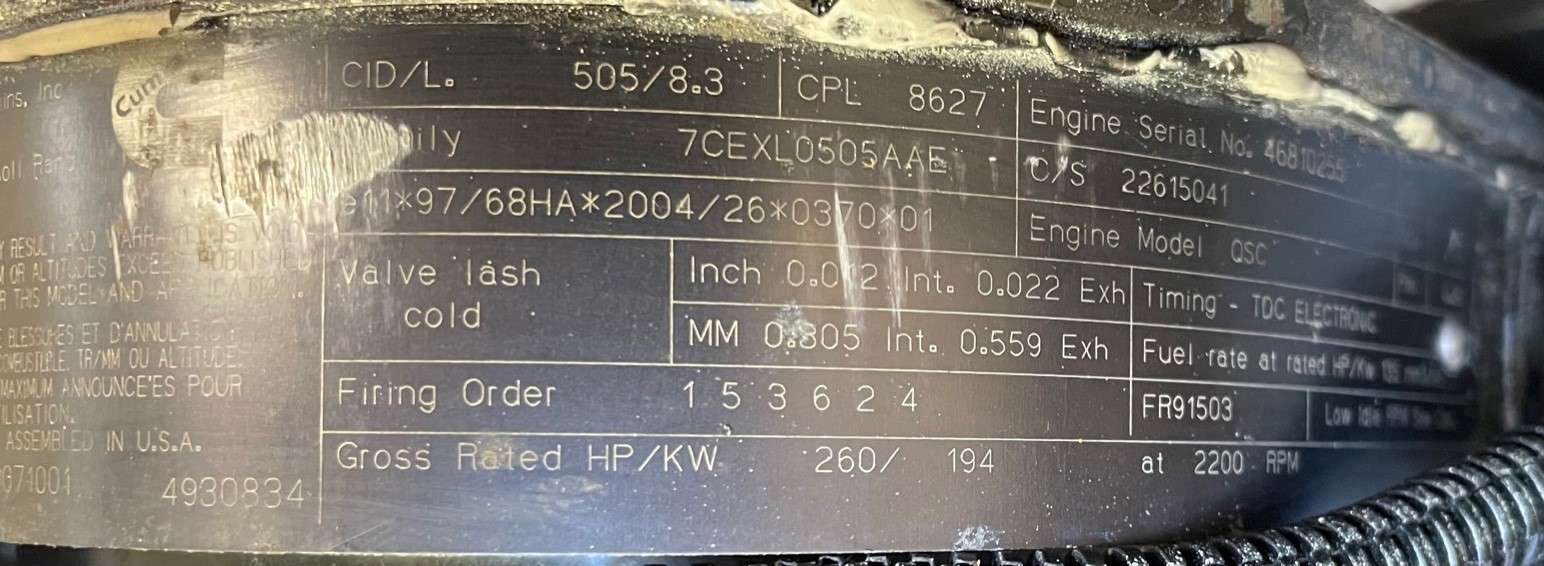 Used Ingersoll Rand HP750WCU Diesel Air Compressor