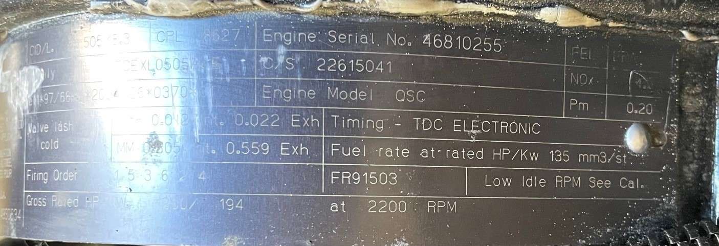 Used Ingersoll Rand HP750WCU Diesel Air Compressor