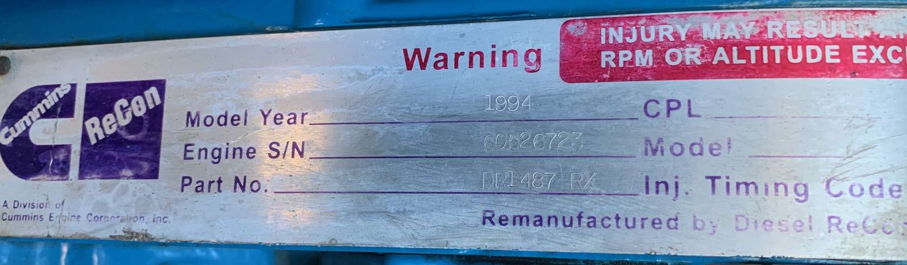 Used Aggreko 1500cfm Air Compressor Part