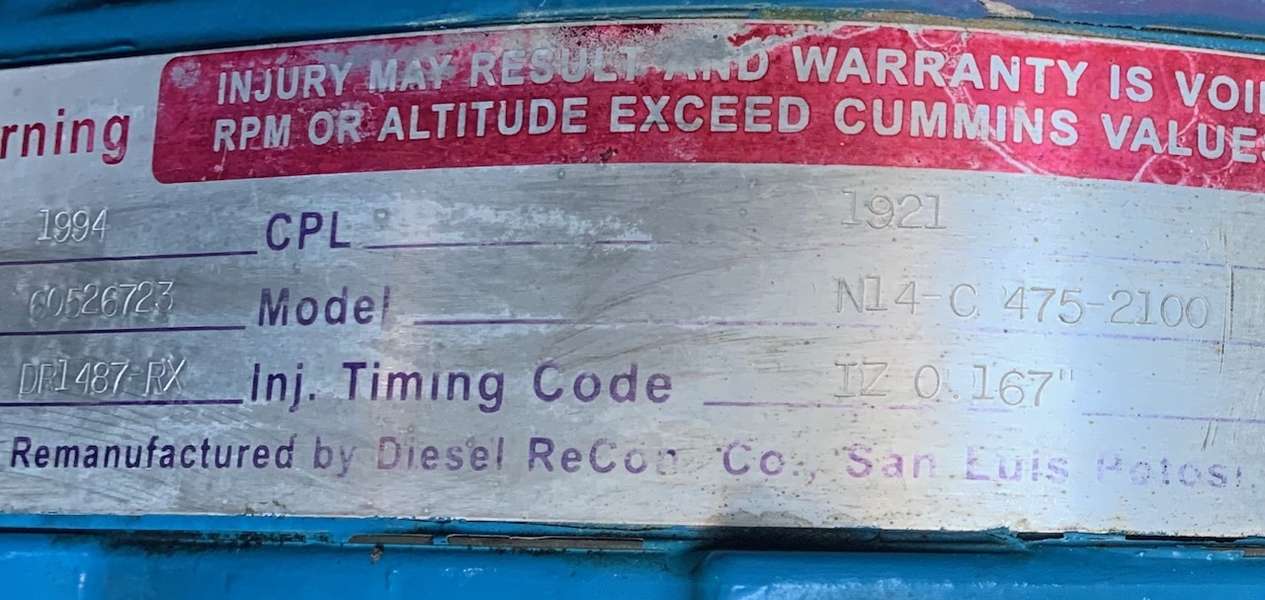 Used Aggreko 1500cfm Air Compressor Part