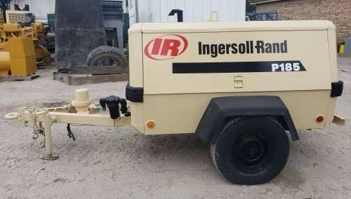 Low Hours Ingersoll Rand P185wjd Diesel Air Compressor 185 299919udj221 9217