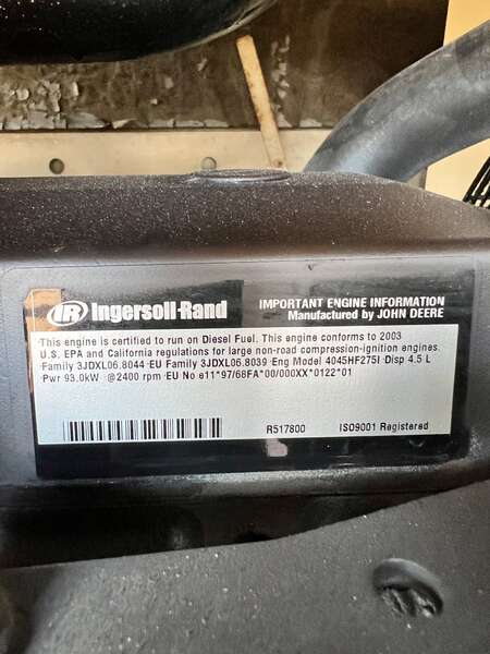 Used Ingersoll Rand XP375 Diesel Air Compressor