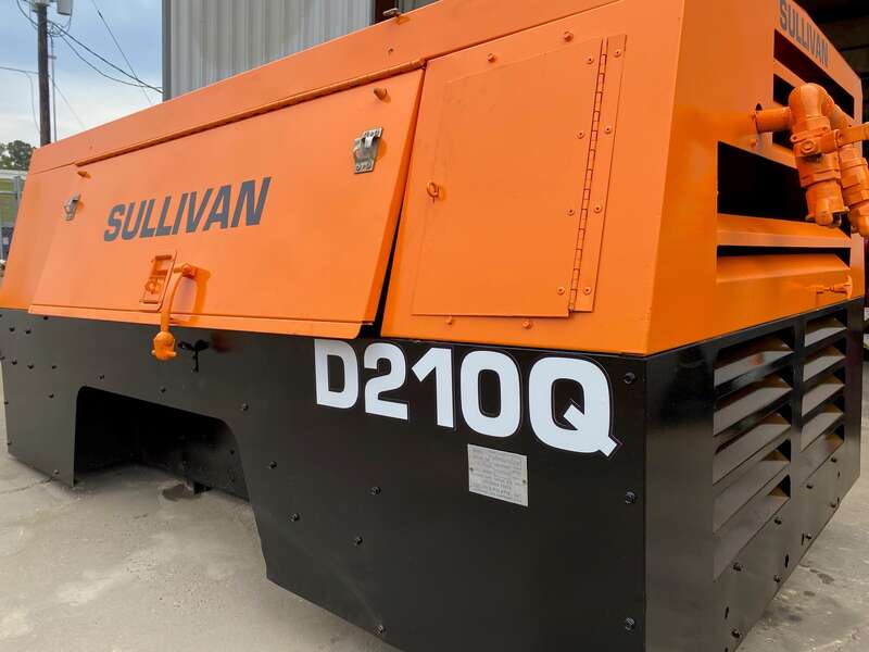 Used Sullivan D210Q Diesel Air Compressor