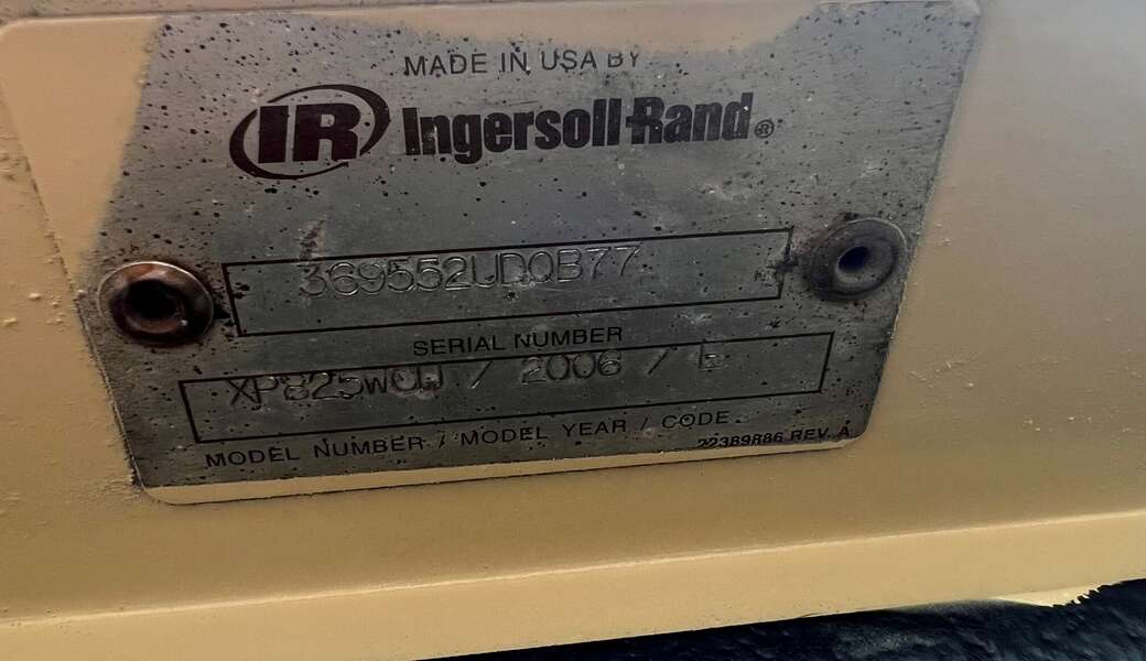 Used Ingersoll Rand XP825WCU Diesel Air Compressor