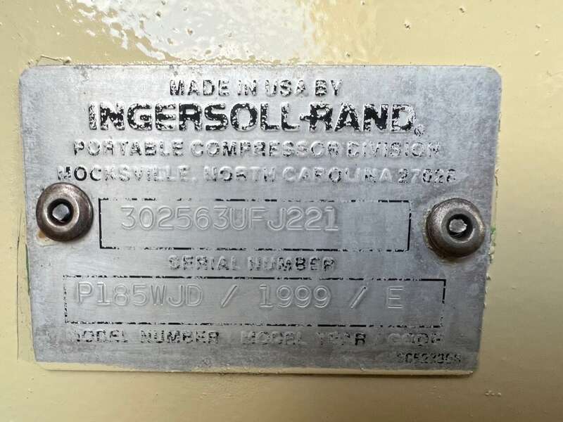 Used Ingersoll Rand Doosan P185WJD Diesel Air Compressor