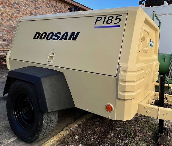 Used Doosan P185WJD-T4I Diesel Air Compressor