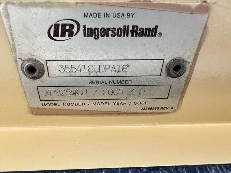 Used Ingersoll Rand XP825WCU Diesel Air Compressor