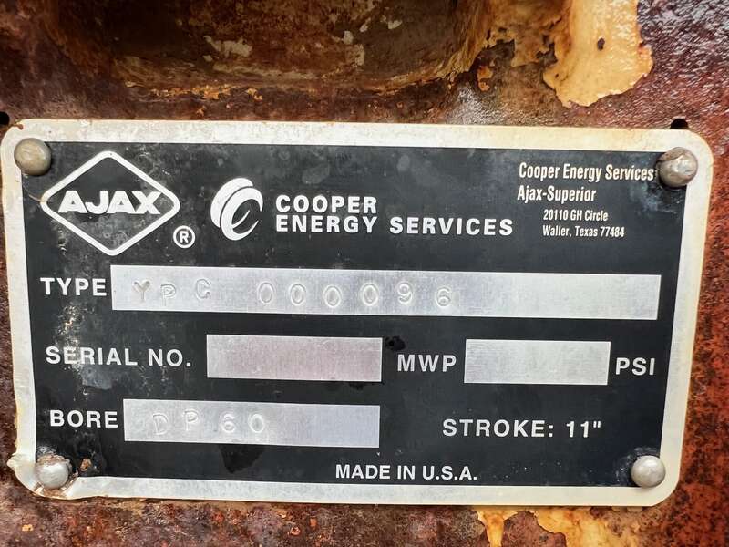 Used AJax DP60 Natural Gas Air Compressor