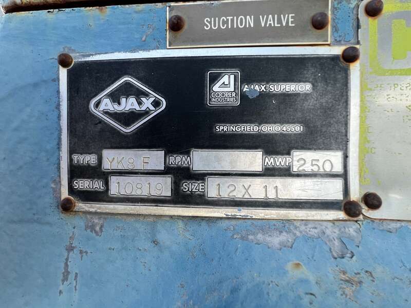 Used Ajax DPC81 Natural Gas Compressor