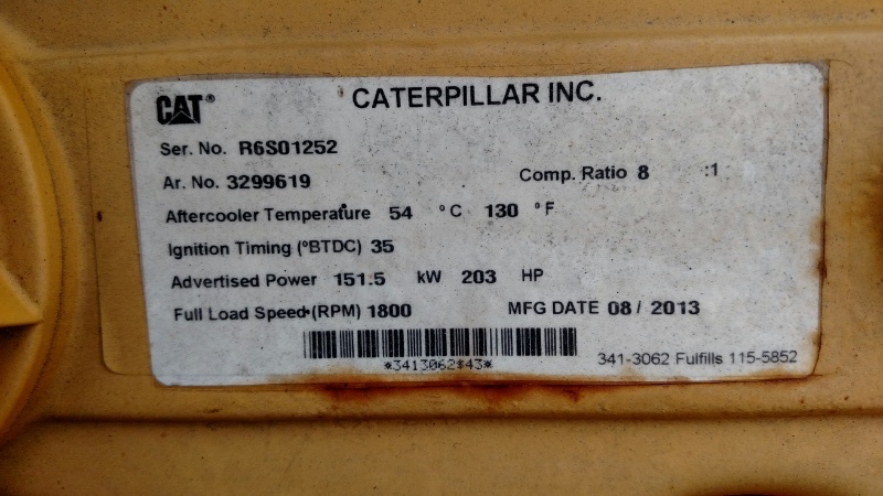  CATERPILLAR G3306TA Gas Engine