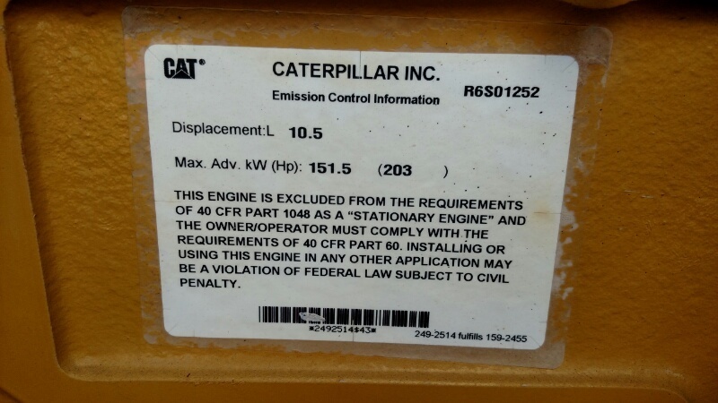  CATERPILLAR G3306TA Gas Engine