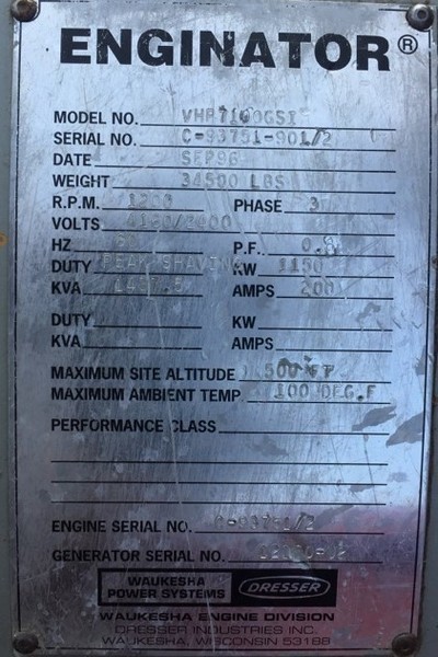  Waukesha L5794LT Gas Engine