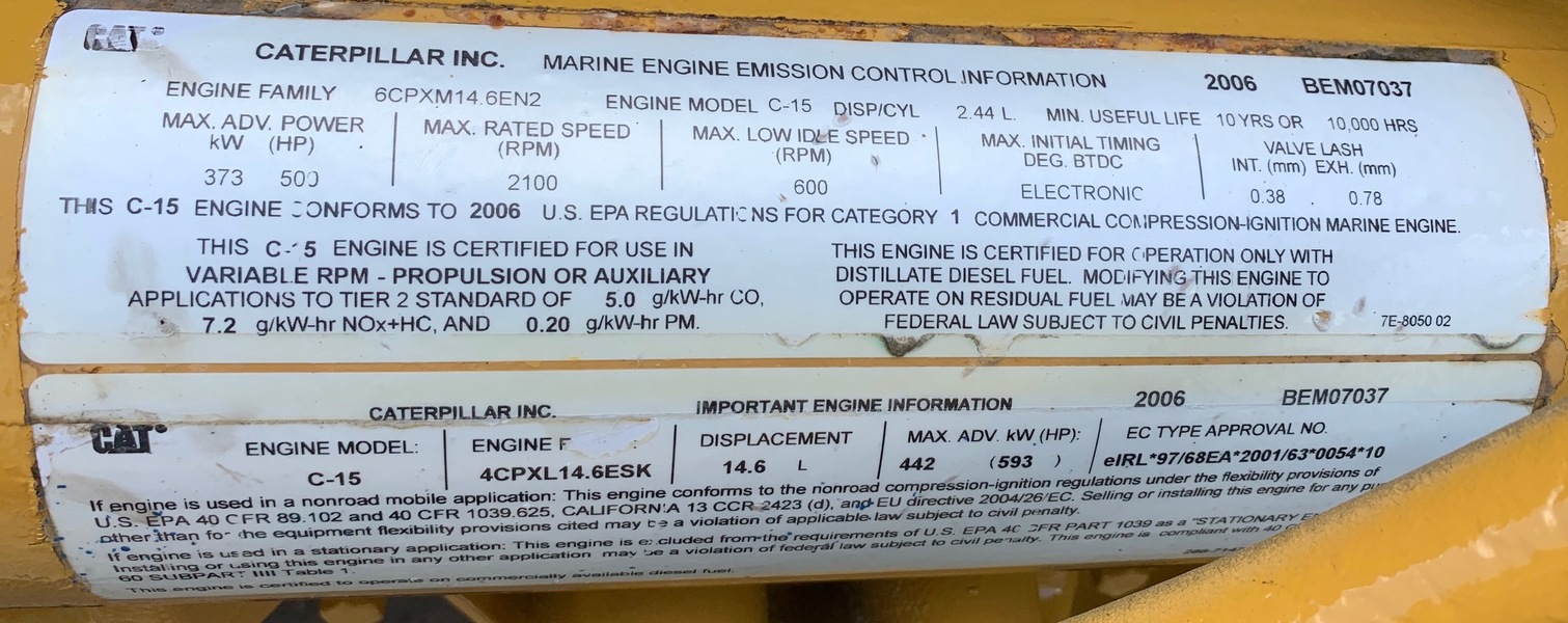  Caterpillar C15 Diesel Engine