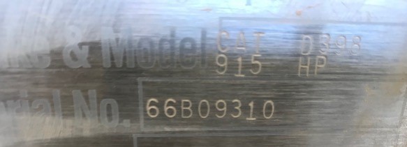 Rebuilt Caterpillar D398 Diesel Engine