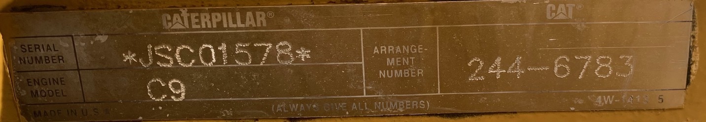 Used Cat C9 Diesel Engine