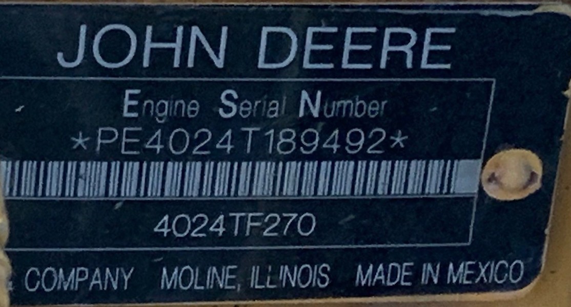 Used John Deere 4024 Engine Core