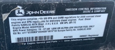 Used John Deere 4024 Engine Core