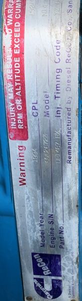 Used Cummins N14-C Diesel Engine