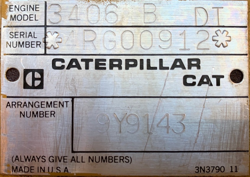 Like New CAT 3406B DITA Diesel Engine