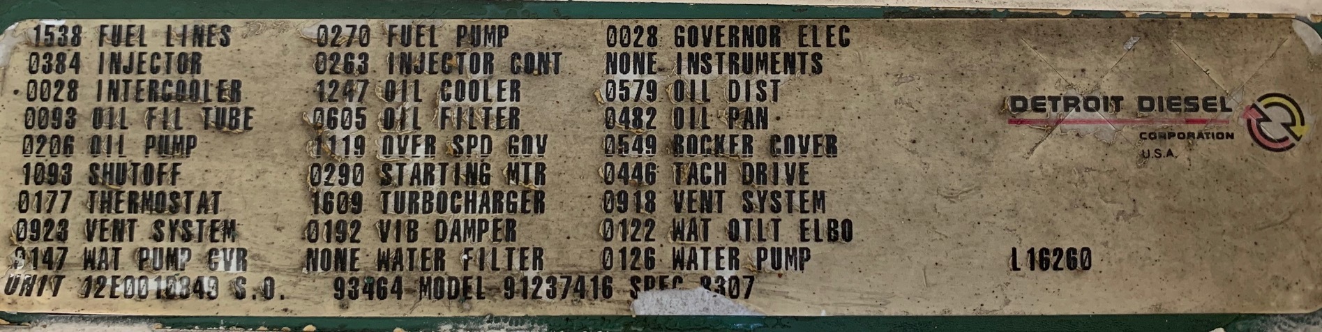 Like New Detroit Diesel 12V149TA Diesel Engine