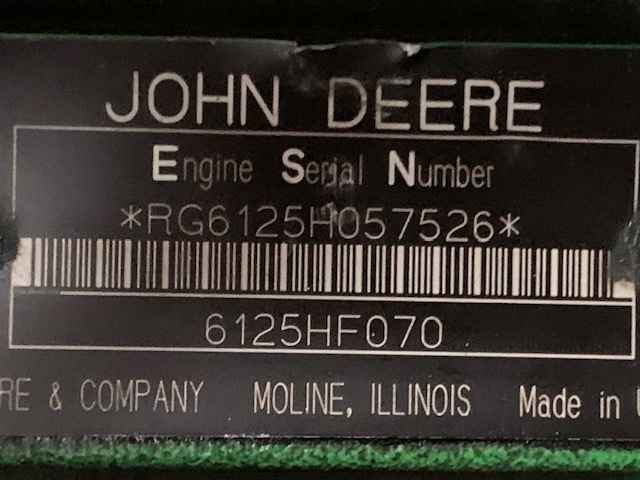 Rebuilt John Deere 6125 Diesel Engine