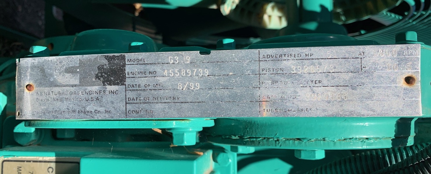 Used Cummins G4 Gas Engine