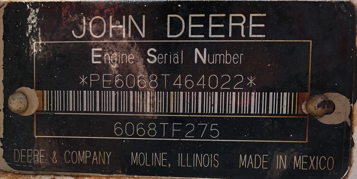 Used John Deere 6068TF Diesel Engine