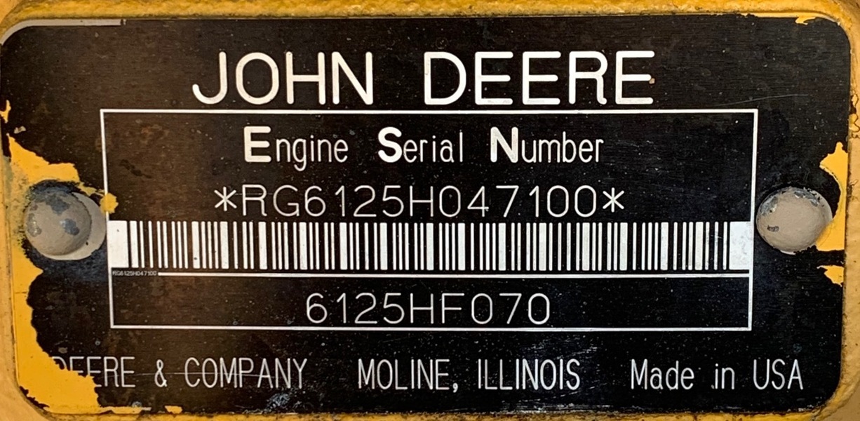Used John Deere 6125 Diesel Engine