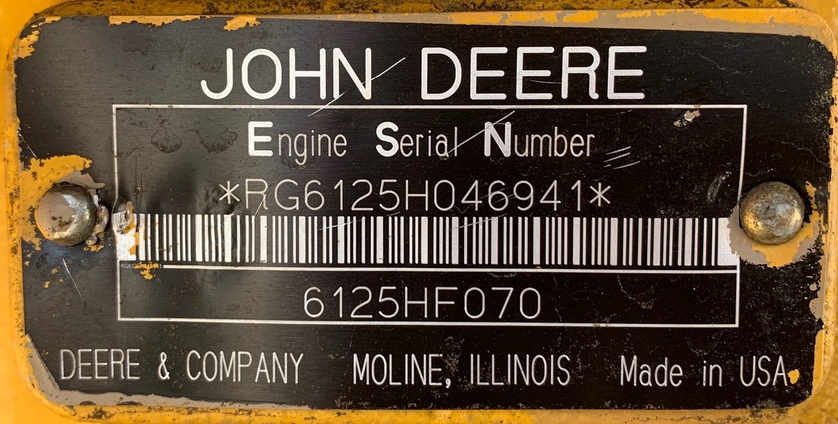 Used John Deere 6125 Diesel Engine