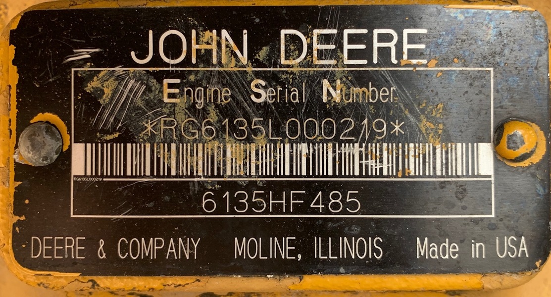 Used John Deere 6135 Diesel Engine