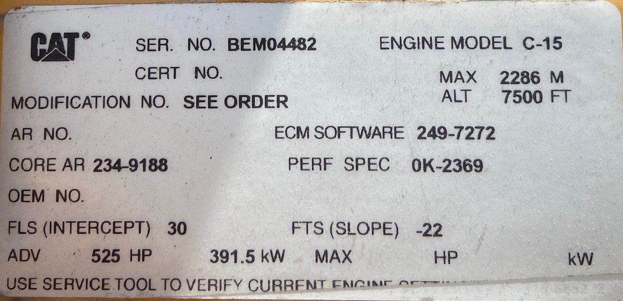 Used Caterpillar C15 Diesel Engine