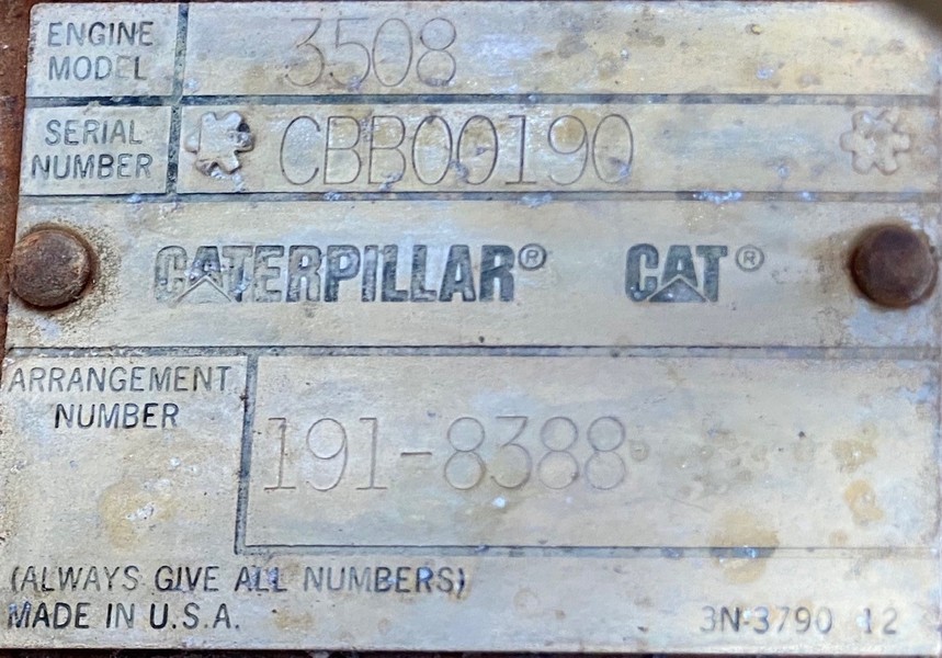 Used Caterpillar 3508B Diesel Engine
